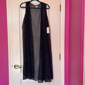 Long sleeveless cardigan. LulaRoe
